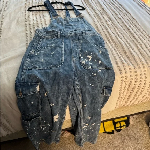 Women's Blue Denim Overalls - Picture 4 of 8